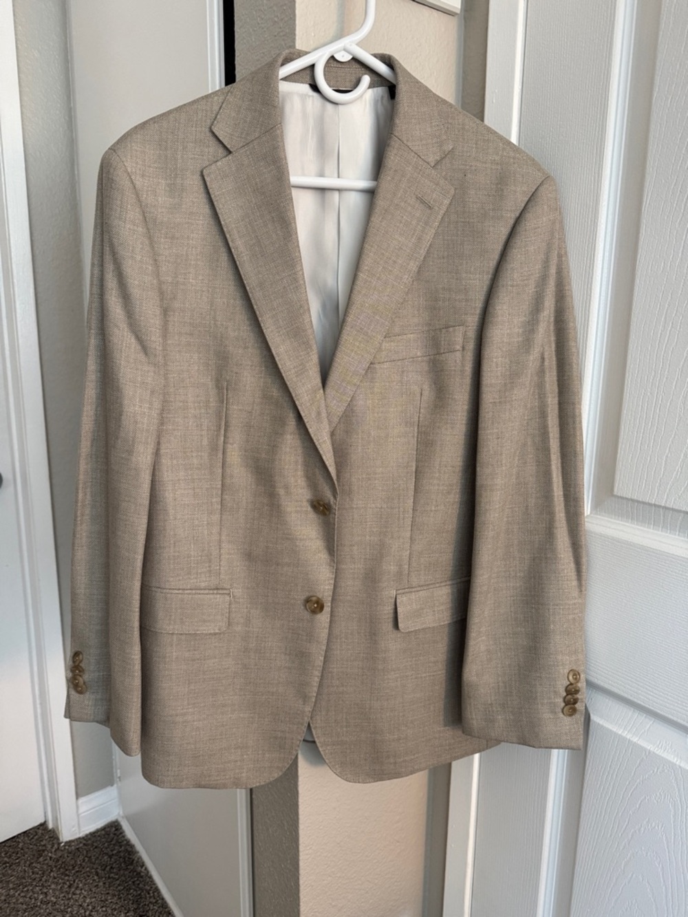 Michael Kors Light Beige Two-Button Sport Coat- SIZE 40 R